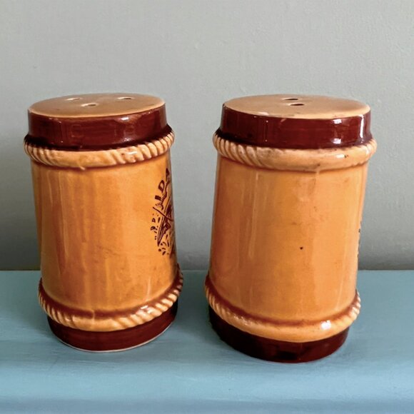 Idaho Fishing 70's Stein Style Salt & Pepper Shaker Set | Retro Kitchenware - Picture 8 of 13